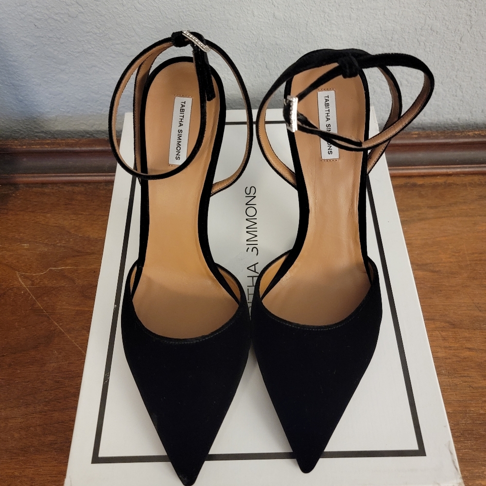 Satin Ankle Strap Heels by Tabitha Simmons Size 10